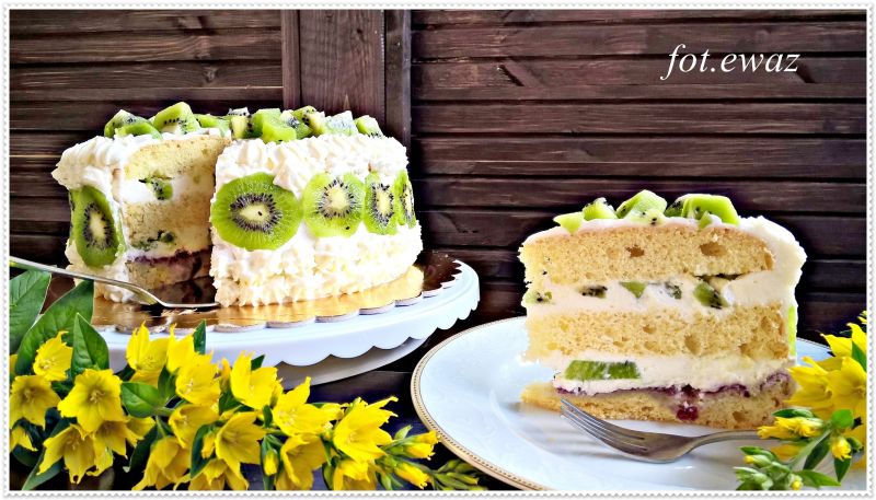 Mini torcik z kiwi