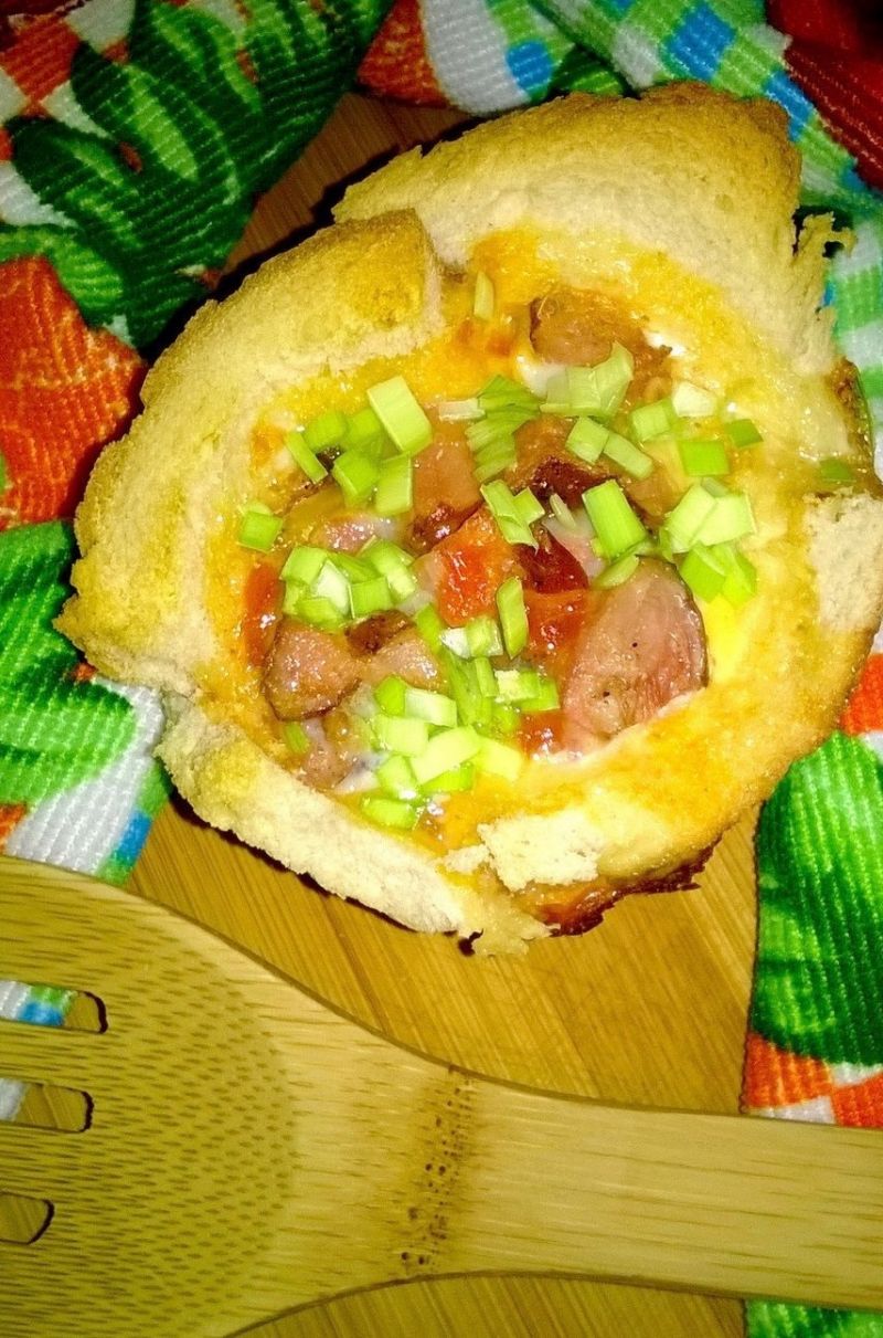 Mini zapiekanka z chleba tostowego