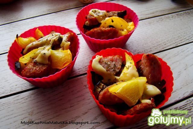 Mini zapiekanki warzywne 