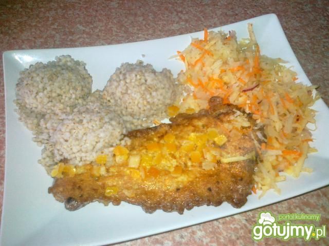 Mintaj w panierce ze skórką pomarańczową