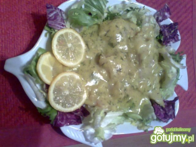 Mintaj w sosie cytrynowo-koperkowym