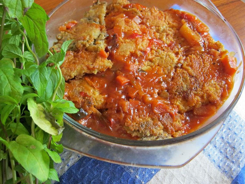 Mintaj w sosie słodko - kwaśnym