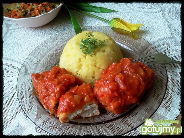 Mintaj w warzywnym sosie 