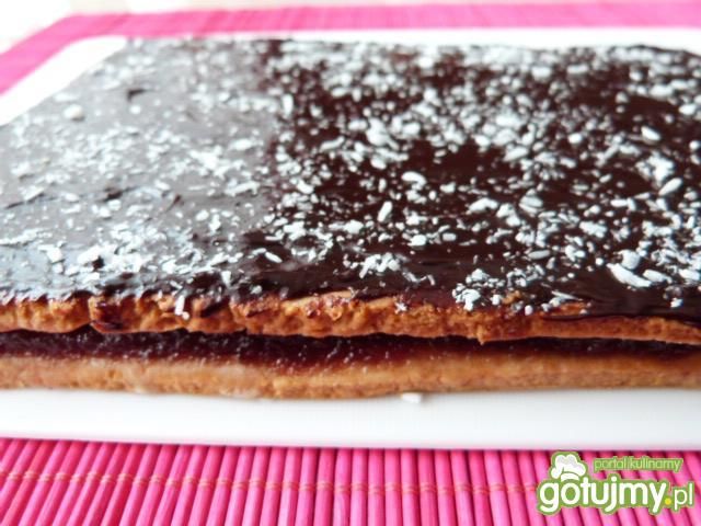 Miodowe ciasto z marmoladą Miodowe ciasto z marmoladą