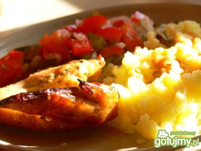 Miodowo- musztardowe skrzydełka