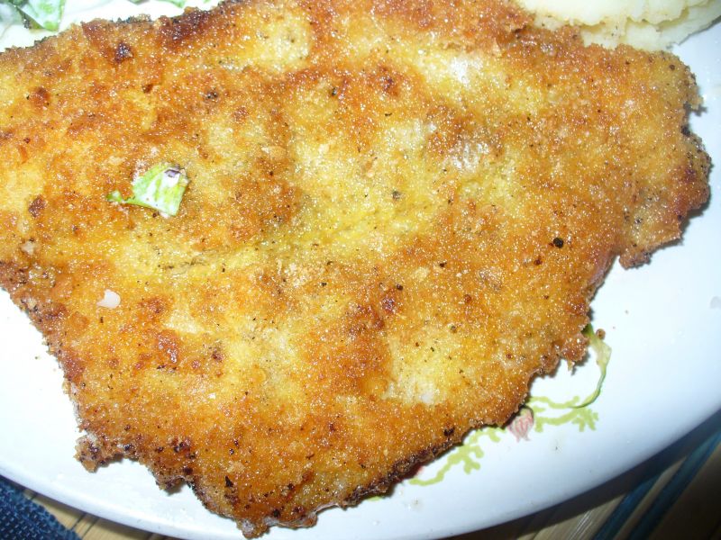 Miruna panierowana w bułce do obiadu