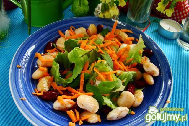 Mix sałat z fasolą kolorową  Mix sałat z fasolą kolorową