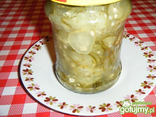 Mizeria z koperkiem w słoikach  Mizeria z koperkiem w słoikach