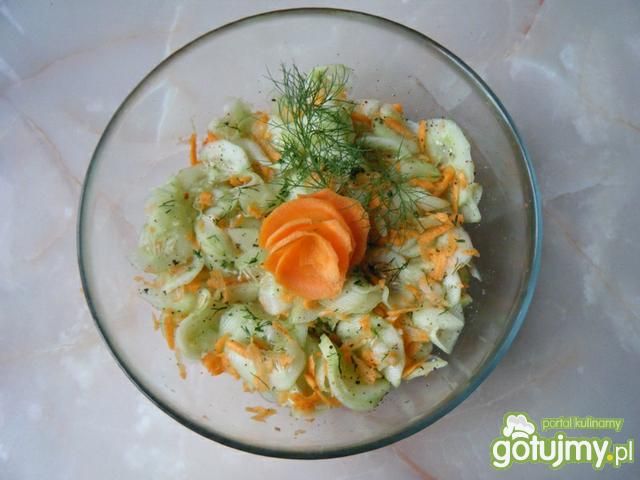 Mizeria z marchewką i koperkiem Mizeria z marchewką i koperkiem