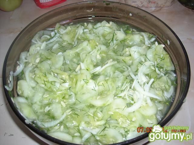 Mizeria z ogórków na zimę Mizeria z ogórków na zimę