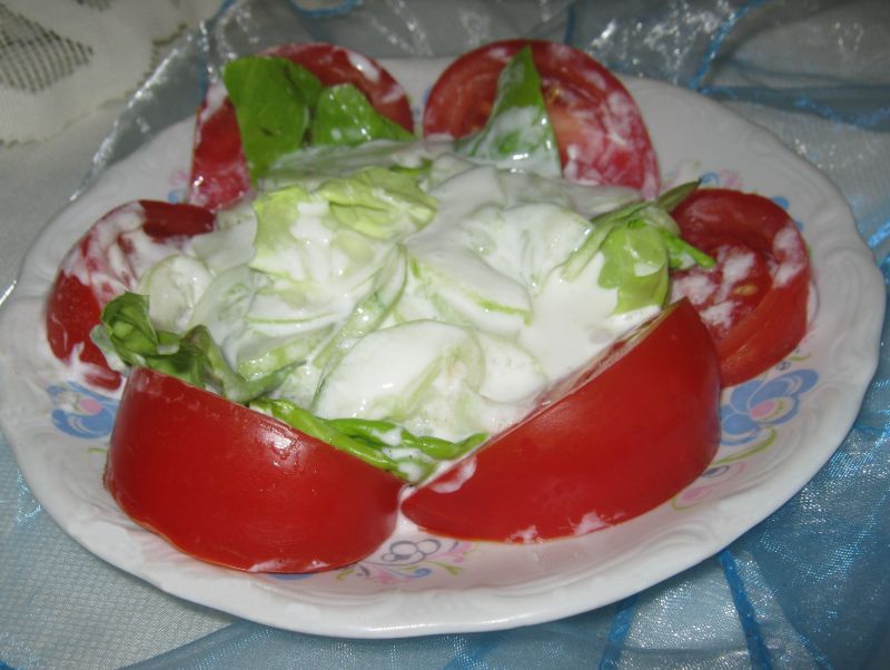 Mizeria z pomidorem Mizeria z pomidorem