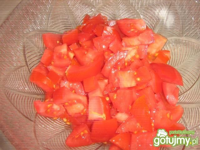 Mizeria z pomidorów i cebuli