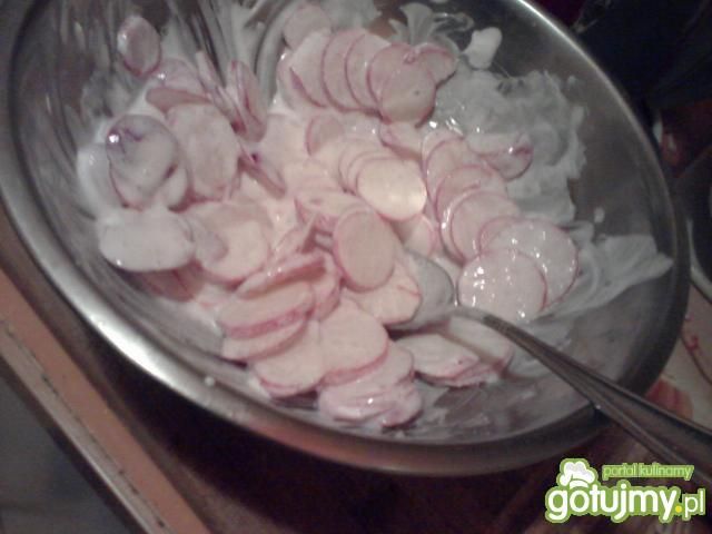 Mizeria z rzodkiewki 3 Mizeria z rzodkiewki 3