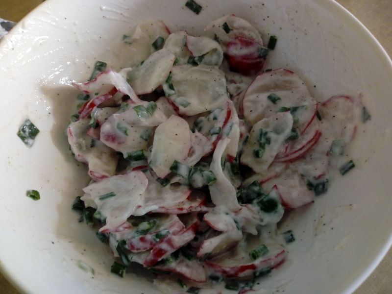 Mizeria z rzodkiewki