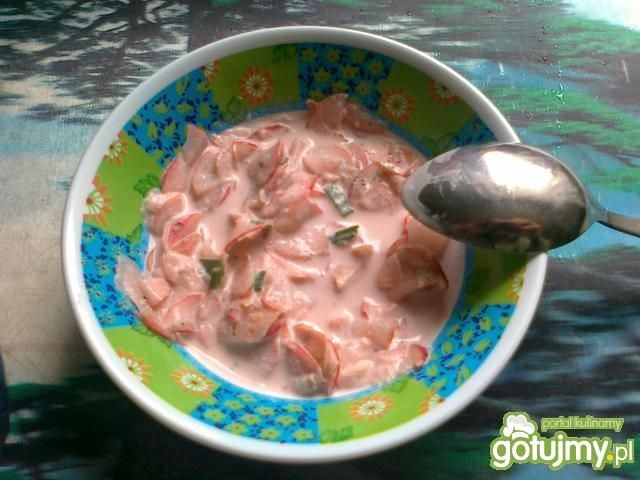 Mizeria z rzodkiewki i szczypiorku Mizeria z rzodkiewki i szczypiorku