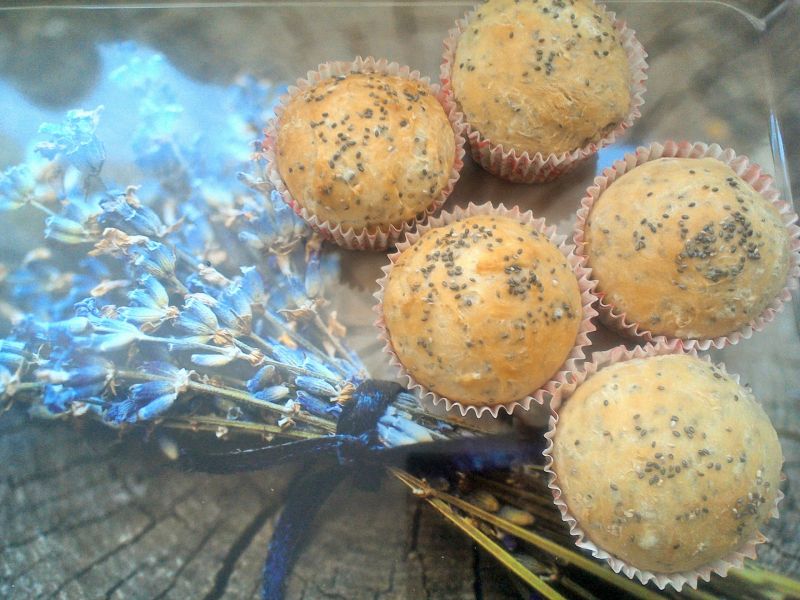 Mleczne babeczki chlebowe