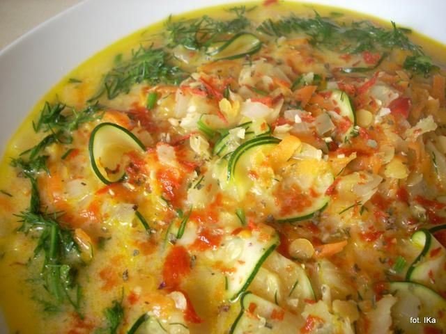 Młoda, gęsta jarzynowa 