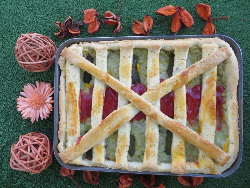 Młoda kapusta w cieście