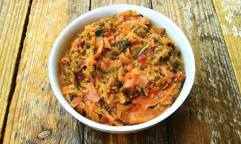 Młoda kapusta z imbirem