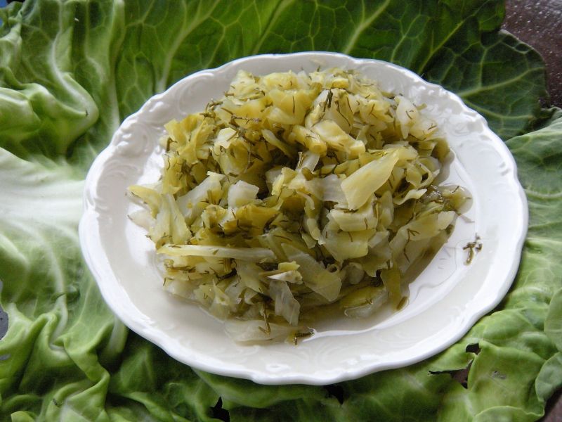Młoda kapusta z koperkiem Młoda kapusta z koperkiem