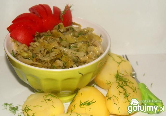 Młoda kapusta z koprem -inaczej