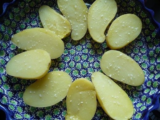 Młode ziemniaki z grilla w kolorach włoskich