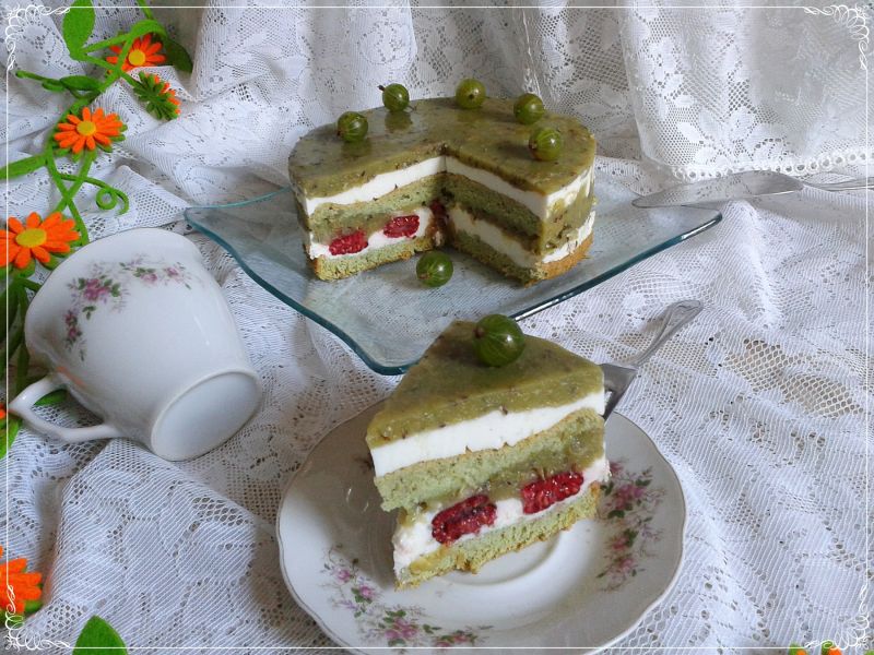 Mocno agrestowy torcik w wersji fit