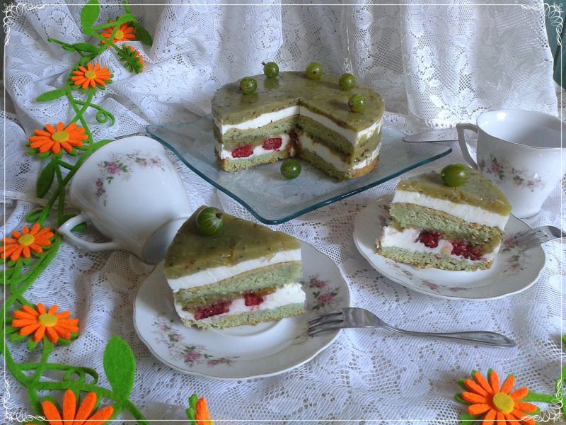 Mocno agrestowy torcik w wersji fit