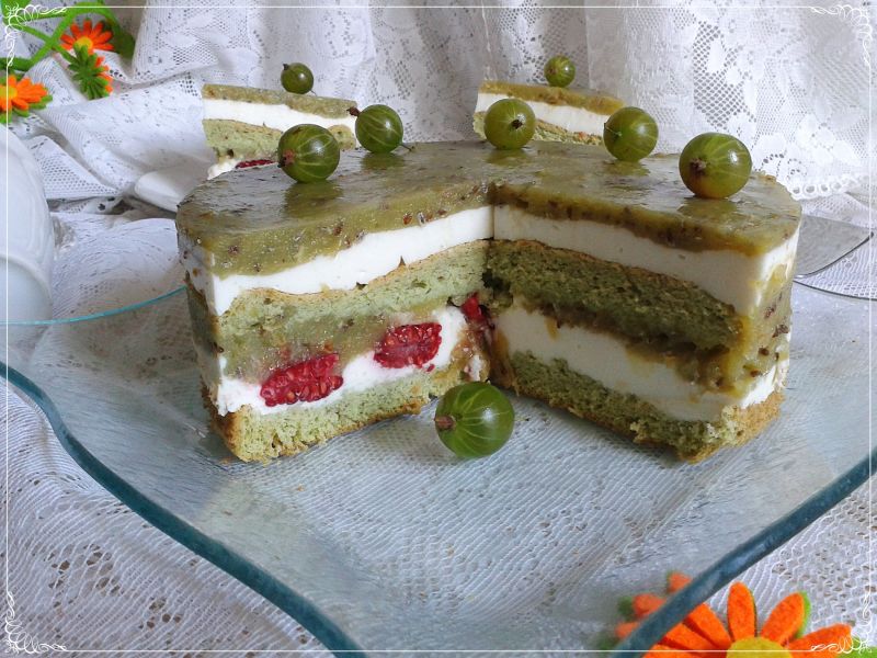 Mocno agrestowy torcik w wersji fit