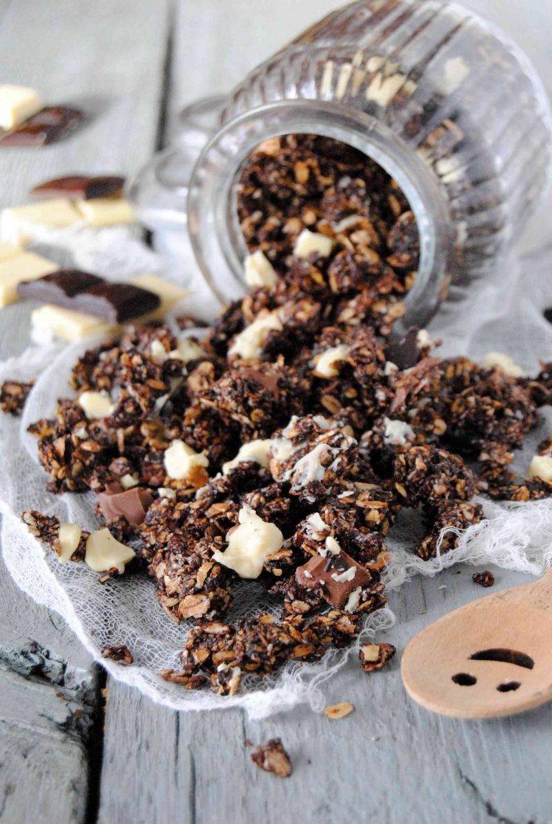 Mocno czekoladowa granola