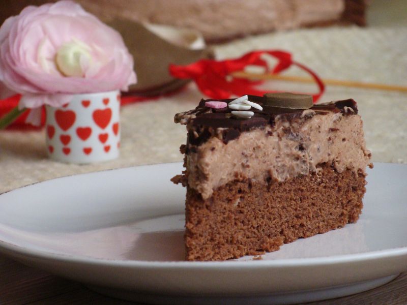 Mocno czekoladowe ciasto