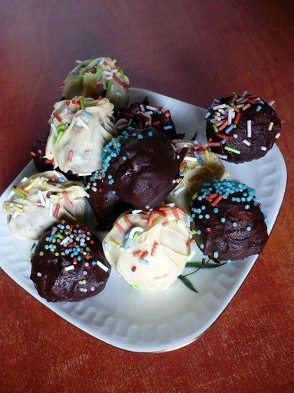 Mocno czekoladowe trufelki Mocno czekoladowe trufelki