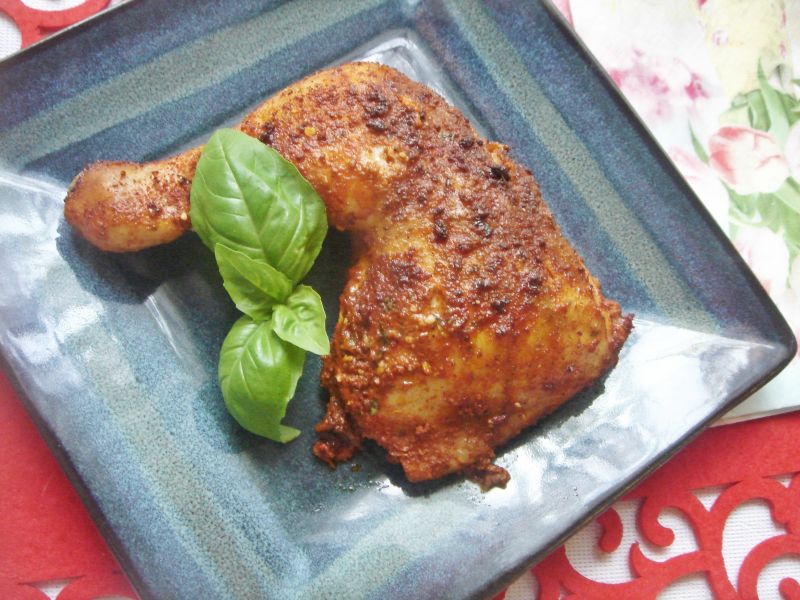 Mocno paprykowe pieczone nóżki kurczaka