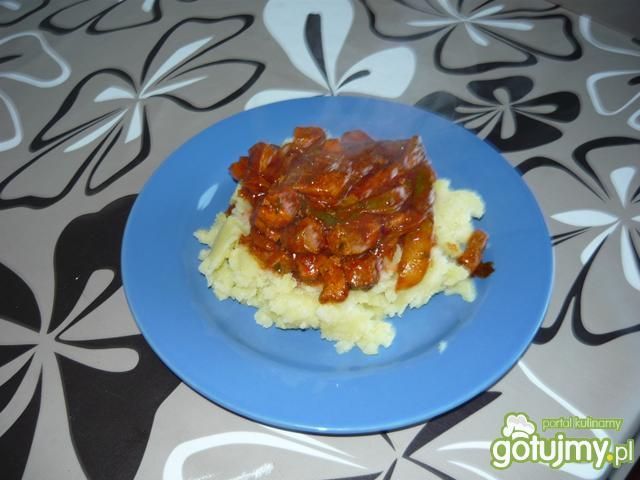 Mocno paprykowy gulasz