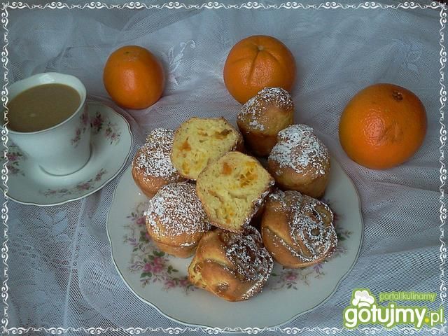 Mocno pomarań. muffinki z kandyz.skórką Mocno pomarań. muffinki z kandyz.skórką