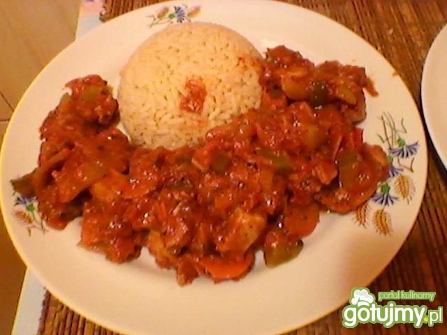 Mocno pomidorowa potrawka