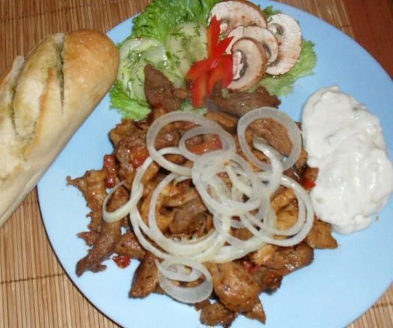 Moj domowy gyros wieprzowy. Moj domowy gyros wieprzowy.