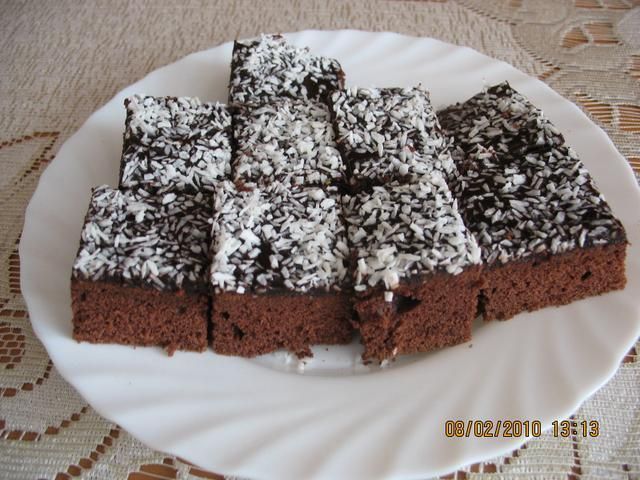 Mój murzynek polany polewą czekoladową