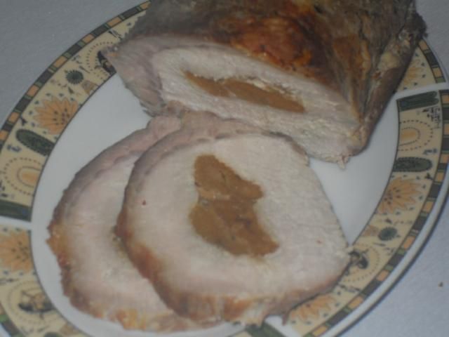 Mój schab - pieczony z morelami