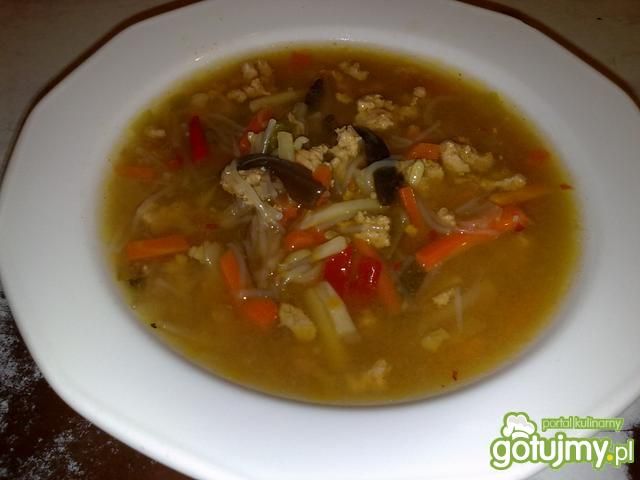 Moja chińska zupa z mięsem mielonym Moja chińska zupa z mięsem mielonym