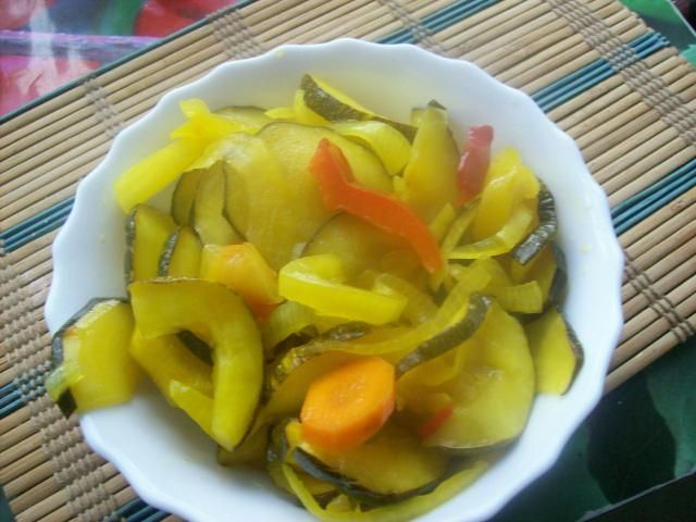 Moja cukinia z papryką i kurkumą