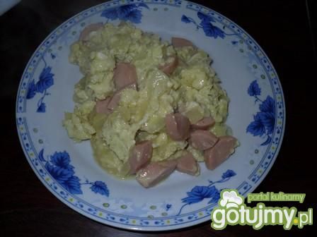 Moja jajecznica z parówkami