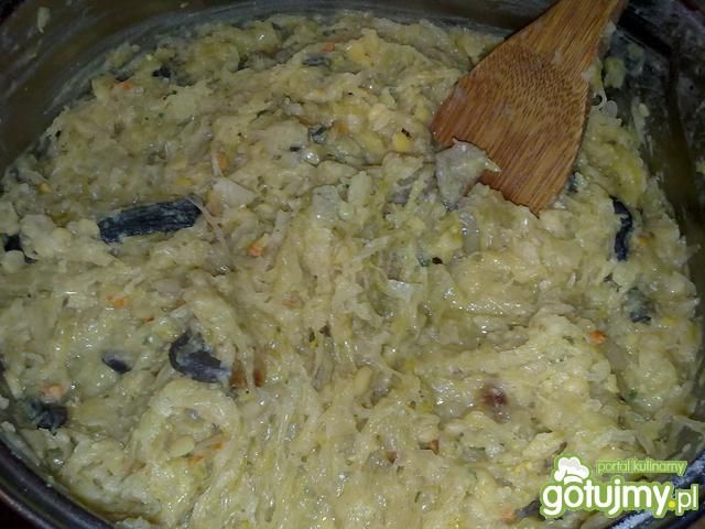 Moja kapusta z grzybami i grochem