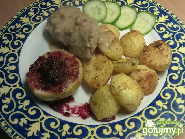 Moja pierś z kaczki z pieczonym jabłkiem Moja pierś z kaczki z pieczonym jabłkiem