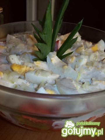 Moja pyszna sałatka z jajkiem na twardo 