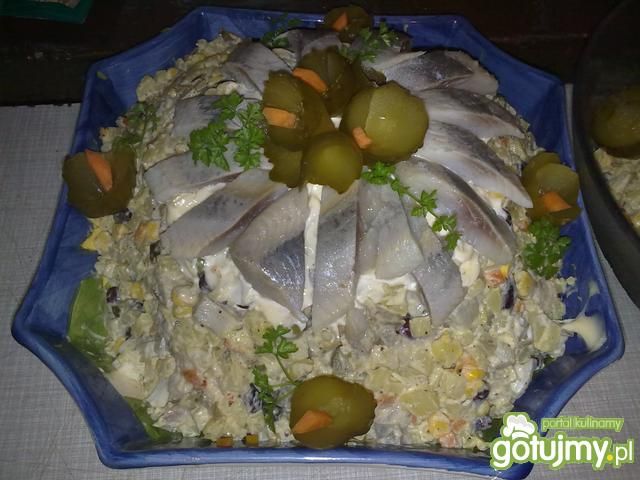 Moja śledziowa sałatka