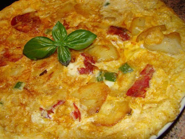 Moja tortilla de patatas z chorizo Moja tortilla de patatas z chorizo