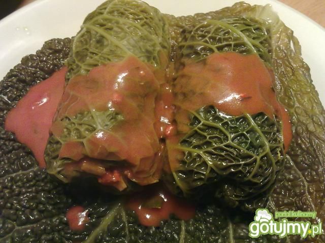 Moje gołąbki z kaszą w kapuście włoskiej