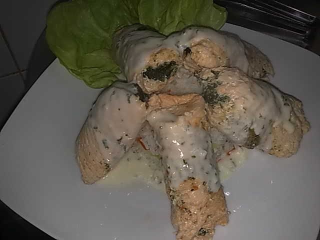 Moje roladki z łososia na ryżu