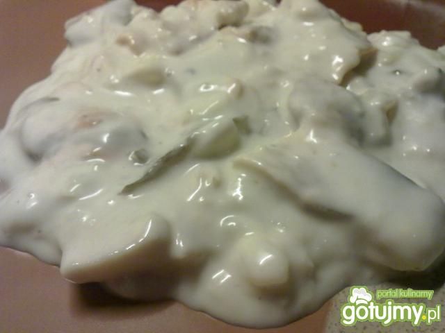 Moje śledzie w śmietanie ala lisner.